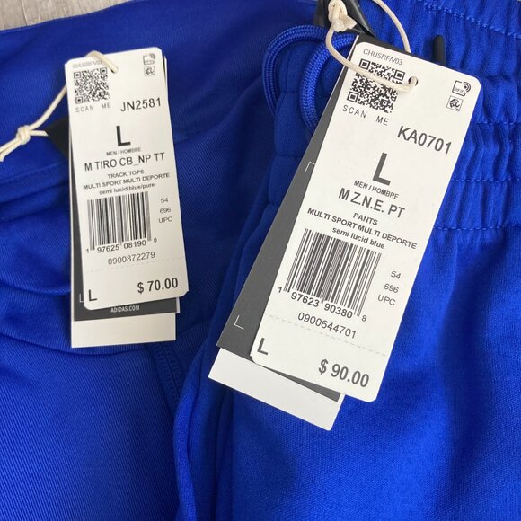 ❤️ NWT 2 PC track jacket and matching joggers size L size large outfit adidas - Picture 3 of 4